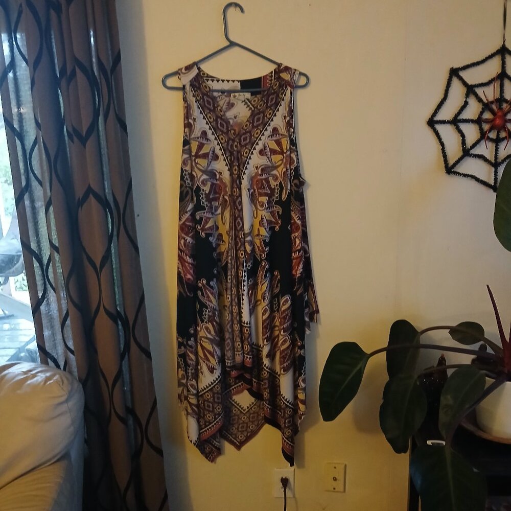 Unity women's abstract print dress Size 3X